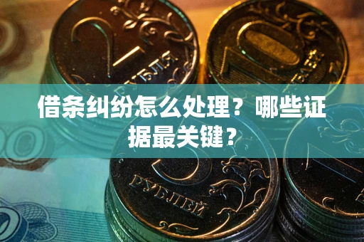 武汉借条纠纷怎么处理？哪些证据最关键？