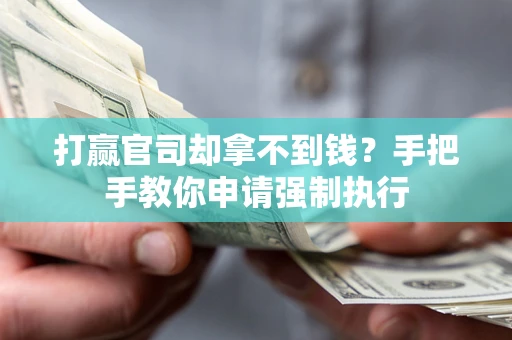 武汉打赢官司却拿不到钱？手把手教你申请强制执行