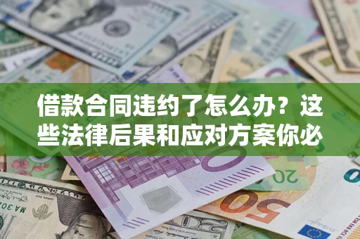 武汉借款合同违约了怎么办？这些法律后果和应对方案你必须知道