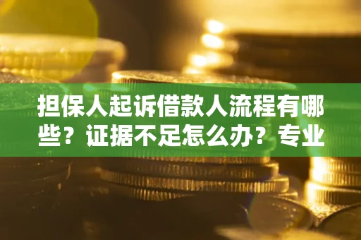 武汉担保人起诉借款人流程有哪些？证据不足怎么办？专业律师解答