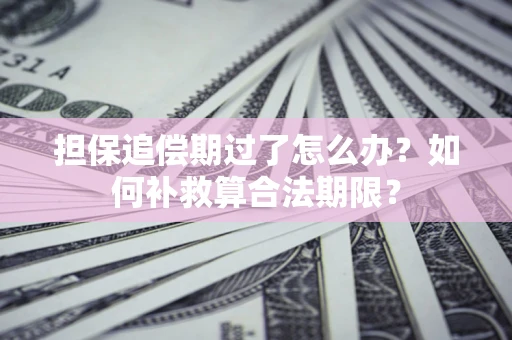 武汉担保追偿期过了怎么办？如何补救算合法期限？