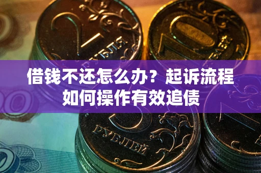 武汉借钱不还怎么办？起诉流程如何操作有效追债