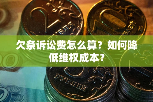 武汉欠条诉讼费怎么算？如何降低维权成本？