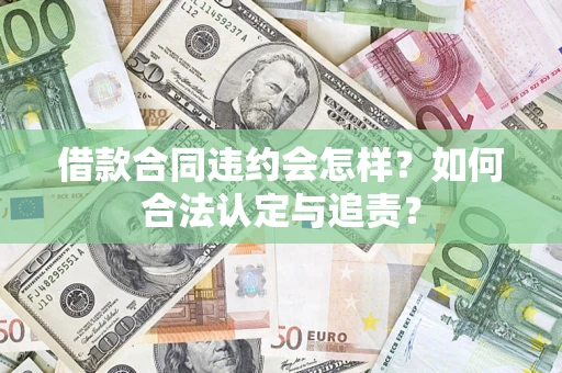 武汉借款合同违约会怎样？如何合法认定与追责？