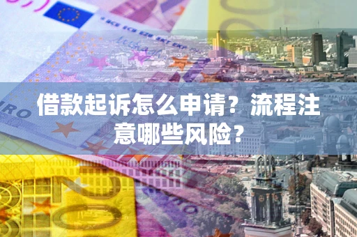 武汉借款起诉怎么申请？流程注意哪些风险？